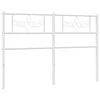 Vidaxl Kovinsko nadomestno vzglavje belo 120 cm