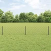 Ograda od lančanih veza s postom 10 x 0,4 m Siva Mreža