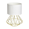 Stona lampa Lupo 1xE27 60W bela/boja zlata Milagro