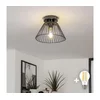 Brilagi - LED prislonski luster CERIA WIRE 1xE27/40W/230V, prečnik 21 cm, crne boje