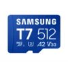 Samsung Spominska kartica Samsung T7, micro SDXC, 512GB, U3, V30, A2, UHS-I, 170 MB/s