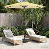 Suncobran za vrt s LED svjetlima i postoljem 230 x 230 cm
