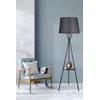 Opviq Podna lampa Venedik, 165 cm, E27, Crna
