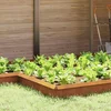 vidaXL Ograja za polže 4 pcs Rjav 13,5 x 13,5 x 25 cm