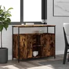 Komoda boja dimljenog hrasta 100x35x80 cm konstruirano drvo