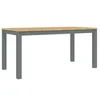 Vidaxl Jedilna miza PANAMA siva 160x80x75 cm trdna borovina