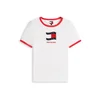 Tommy Jeans Majica NOVELTY mornarska/rdeča/bela