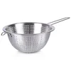 Excellent Houseware Okroglo cedilo z ročajem iz nerjavečega jekla, primerno za pomivalni stroj