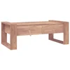 Greatstore Klubska mizica 110x60x40 cm trdna tikovina