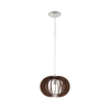 Eglo 95023 - Luster na sajli STELLATO 1xE27/60W/230V prečnika 30 cm, braon