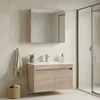 HANAH HOME Kupatilski ormarić sa umivaonikom i ogledalom (2 komada) Side 85 v2 724
