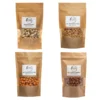Slani pistacije 500g + slani indijski oreščki 500g + karamelni arašidi 500g + paprika arašidi 500g
