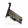 AXAGON PCEM2-D, PCIe x4 - M.2 NVMe M-key + SATA B-key adapter, vključno z LP