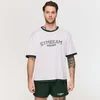 GymBeam Oversized Varsity T-Shirt White