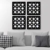 Wallity Set ogledala SHY15088400392, Crni