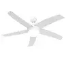 Pametni stropni ventilator bel z lesnim potiskom 132 cm vklj. LED z možnostjo zatemnitve z daljinskim upravljalnikom - Cool