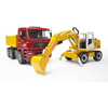 Bruder kamion MAN sa Rovokopačem Liebherr 027513