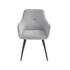 Trpezarijska stolica 555 Siva/Crne metalne noge 520x415x860 ( 775-525 )