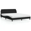 Krevet s madracem Dover crni 160x200 cm od tkanine
