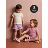 Sinsay - Pamučne majice od rebrastog pletiva 3 pack - krem