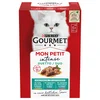 Mešano pakiranje Gourmet Mon Petit 6 x 50 g - Duetti: losos & piščanec
