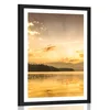 Plakat s paspartujem odsev gorskega jezera - 40x60 no frame