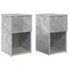 vidaXL vidaXL Posteljna omarica 2 pcs Betonsko siva 29 x 31,5 x 49 cm, (5000210712)