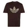 ADIDAS ORIGINALS Majica brokat/temno rjava/pastelno zelena