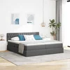 Krevet s od storage s uzglavljem Tamnosiva 180 x 200 cm Tkanina