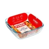 KVADRATNI PEKAČ. PYREX 2,2L, 25X22X7CM, STEKLO