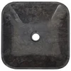 Umivaonik crni 40 x 40 x 10 cm mramorni