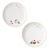 Set of 2 plates, with embossed design, 16cm, Let it Snow - Nuova R2S
