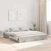 Krevet s ladicama Betonski sivi 200 x 200 cm Konstruirano drvo