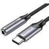 Adapter Vention USB-C v 3.5 mm DAC avdio, 1 m, siv