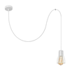 Luster na sajli TUBE LONG 1xE27/15W/230V bela