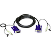 ATEN KVM priključni kabel [1x VGA-vtič, klinken-vtič 3.5 mm - 1x VGA-vtičnica, klinken-vtič 3.5 mm] 1.80 m črn ATEN