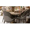 Casa Padrino Luxury Dining Table Gray/Brown/Gold - Rectangular Luxury Kitchen Table - Dining Room Furniture - Luxury Furniture