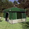 Set Kamp Šatora s krovom 2 pcs Zelena Tafta i Tkanina