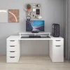 Hanah Home radni sto Alen 180cm 5 Drawer Cabinet, 180 cm, beli