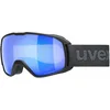UVEX Xcitd Black Mat Mirror Blue/CV Green Smučarska očala