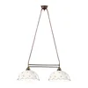 Kolarz 731.82.161 - Luster na sajli NONNA 2xE27/75W/230V cvetni motiv, ružičasto-zlatna