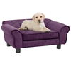 Sofa za pse bordo 72 x 45 x 30 cm plišana