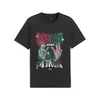 PUMA Fanpack 90s Bespoke Relaxed Tee Men, Football, Black/Wild Green, XS