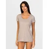 zd ZERO DEFECTS Spodnja majica Hera Short-sleeve Soy fiber rjava