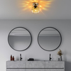 Opviq Zidna lampa Benek-15-14384, 15x15x18cm, IP20, Zlatna boje