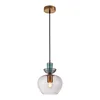 ITALUX PND-31882-1-GD-PK - Luster na sajli FANDA 1xE27/40W/230V zlatna/duvansko-siva