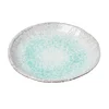 Jedilni krožnik AQUA SPLASH 27 cm, modra, keramika, MIJ