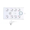 Solight PO80 - Produžni kabl sa prekidačem 8 utičnica Tip E + 1xUSB-A + 1xUSB-C 2m bela
