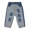 Guess Jeans hlače N6RA04 D7070 Modra Regular Fit