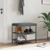 Jastučić za klupu Baršun Tamnosiva Dubina 35 cm